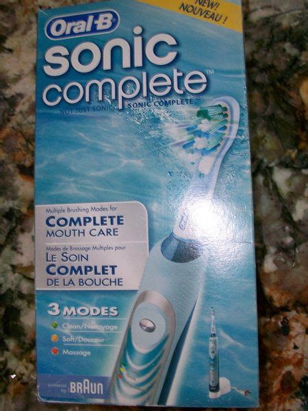 Oral B Sonic Complete Electric Toothbrush Brand New Sonic Massage