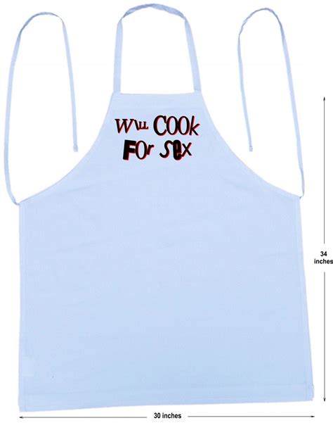 Aprons With Funny Sayings Will Cook For Sex Chef Apron