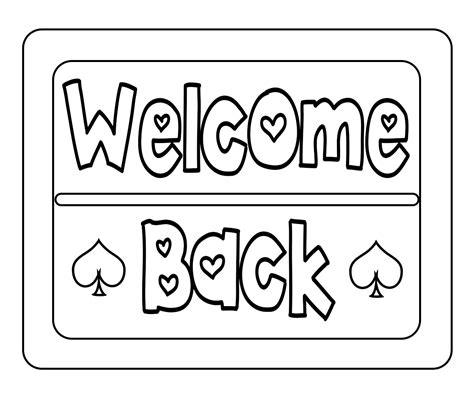 Welcome Back Coloring Pages Free Coloring Pages For Kids
