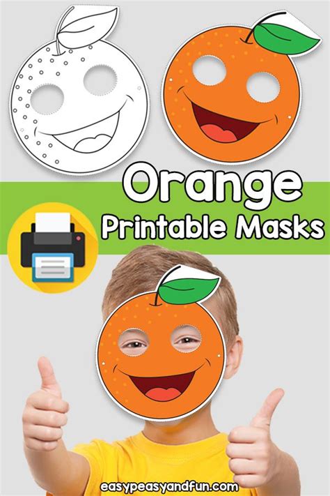 Printable Orange Mask Template Easy Peasy And Fun Membership