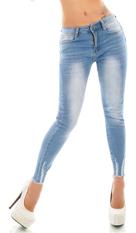 Trendstylez Damen Push Up Jeans Hose