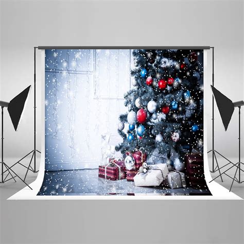 Hellodecor Polyester Fabric 7x5ft Christmas Photography Backdrops