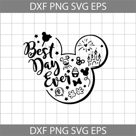 Best Day Ever Svg Mickey Mouse Head Svg Cricut File Clipart Svg