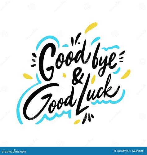 Good Luck. Farewell Card. Vector Illustration | CartoonDealer.com #81629686