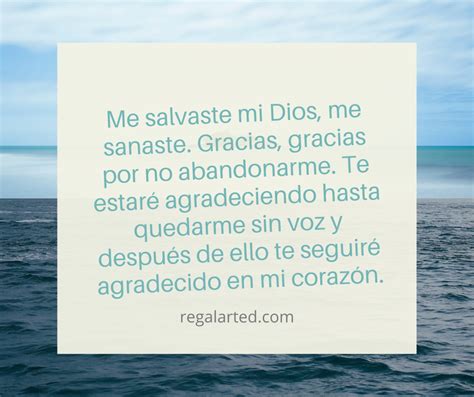 Le agradezco dios por darnos esperanza, amor y salud para disfrutar de nuestras vidas. Agradecimiento a Dios por Sanación - frasescumple
