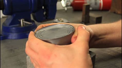 How To Open A Can Without A Can Opener Youtube