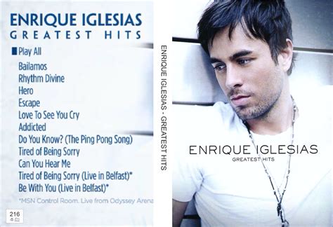 Enrique Iglesias Greatest Hits 216 Dvd Musicales