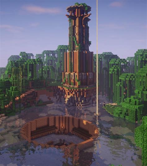 Finished My Tower Build Next To My Survival Base And Im Really Proud
