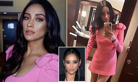 Shay Mitchell Dazzles In A Gorgeous Pink Dress On The Press Tour For