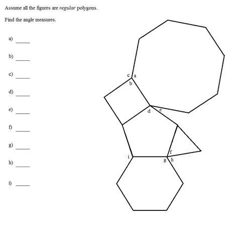 Regular Polygon Exercise Regular Polygon Lesson Exercise Teaching