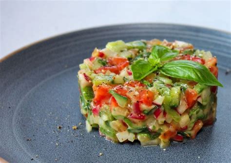 Recette dété rafraîchissante le tartare de légumes
