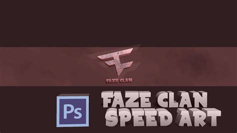 Epic Faze Clan Youtube Banner Speed Art Photoshop Cs6 Youtube