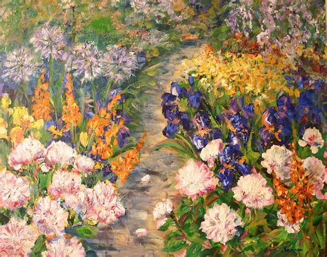 Spring Garden Painting By Sonia Von Walter