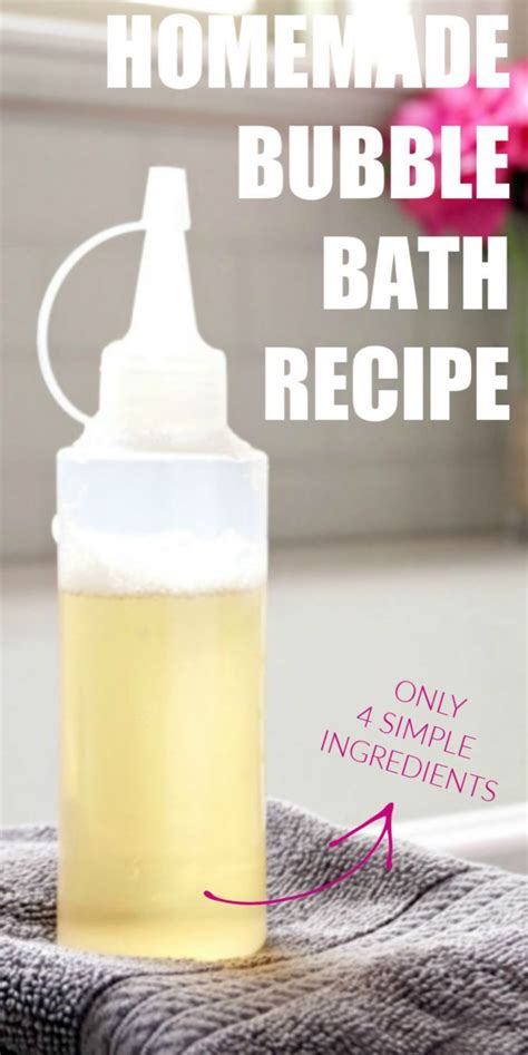 diy homemade bubble bath recipe only 4 simple ingredients this bubble bath recipe with
