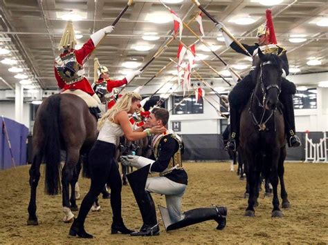 Cavalry Trooper Pops The Question At London International Horse Show