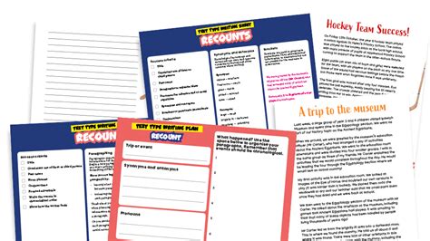 Recounts School Trips Ks2 Text Types Writing Planners And Model