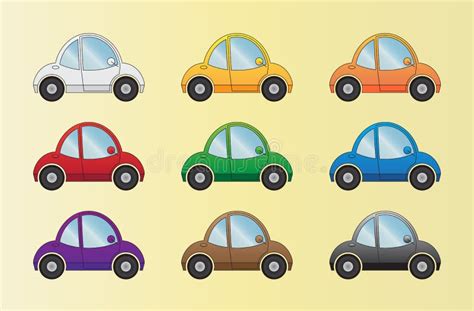 Cartoon Cars Set Stock Vector Image 61519417