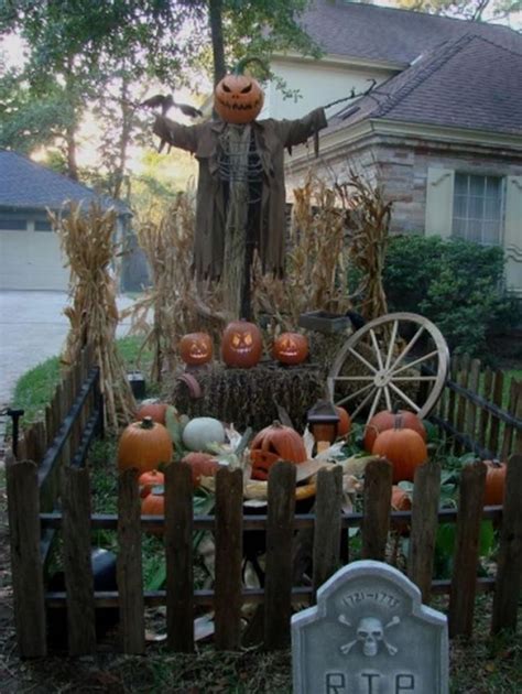 Front Yard Diy Scary Halloween Yard Decorations Decoration Ideas At Home