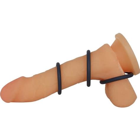 Optimale 3 C Ring Thin Set Slate Sex Toys At Adult Empire