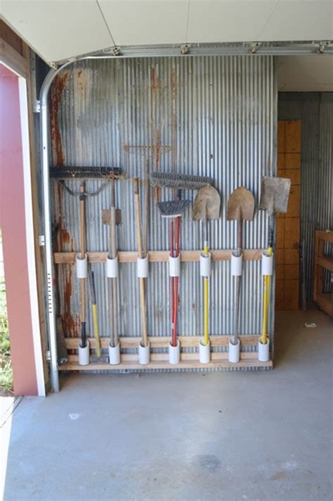 Organize Your Garage By Making A Pvc Yard Tool Storage