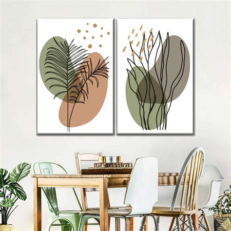 Abstract Foliage Canvas Set Wall Art Will Spruce Up The Walls Of Any