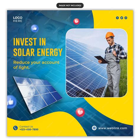 Premium Psd Solar Social Media Instagram Post Invest In Solar Energy