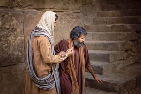 Jesus Healing A Blind Man