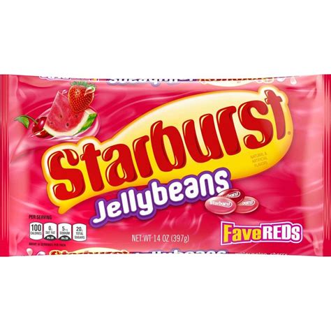 Starburst Easter Favereds Jellybeans Bag 14oz Red Jelly Beans