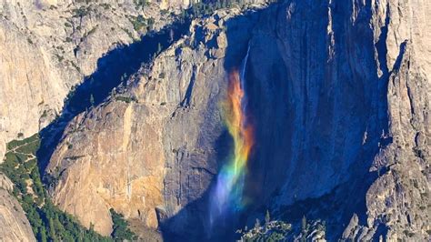 Incredible Rainbow Waterfall Appears In California In Magical Natural