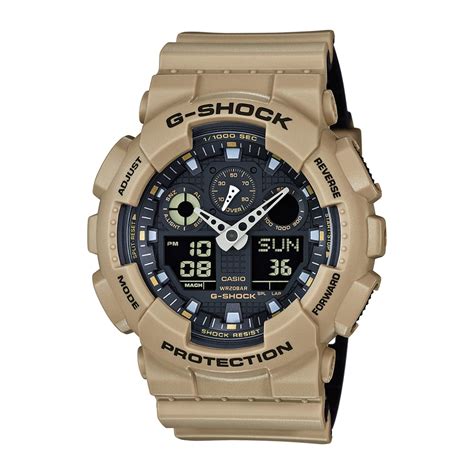 Casio Mens G Shock Military Series Blacktan Watch 55mm Mens Watches Accessories Shop