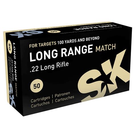 sk 22 lr lrn long range match 40 grain ammo 50 rounds