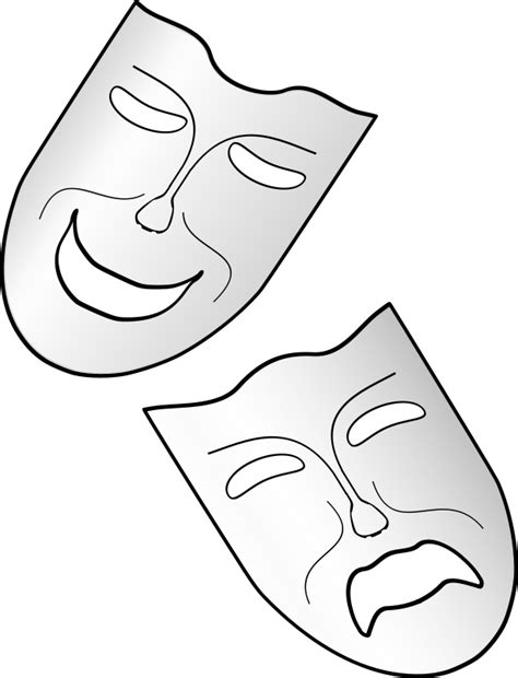 Dinner Theatre Clipart Theatre Masks Comedy Tragedy Free Clip Art