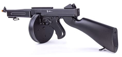 game face asrgth electric full semi auto airsoft submachine gun with battery and charger black