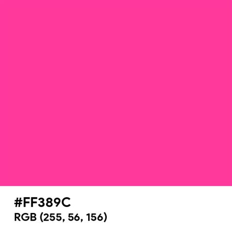 Fluorescent Hot Pink Color Hex Code Is Ff389c