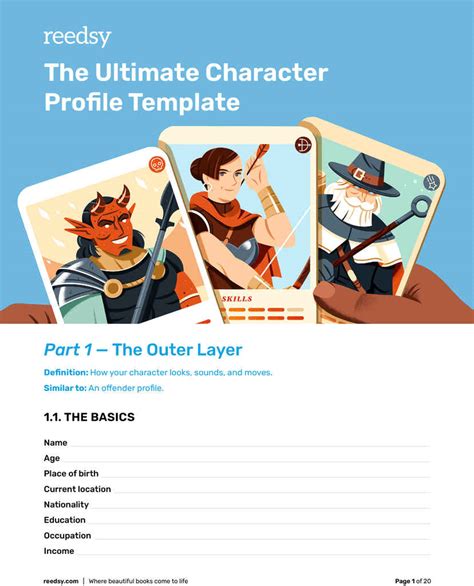 How To Create A Character Profile The Ultimate Guide With Template