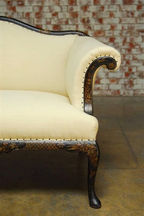 Beautifully crafted antique chippendale sofa available at extremely low prices. 19th Century Chinese Chippendale Black Lacquer Chinoiserie ...