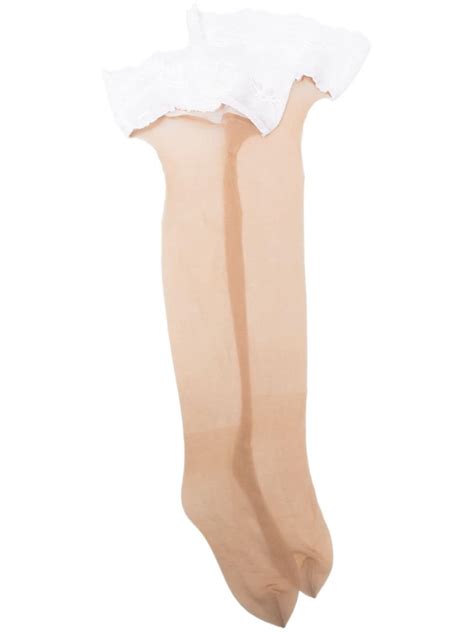 Wolford Nude 8 Lace Trim Stay Up Farfetch
