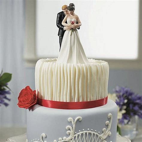 single rose bride and groom figurine cake topper red rose wedding purple wedding cakes