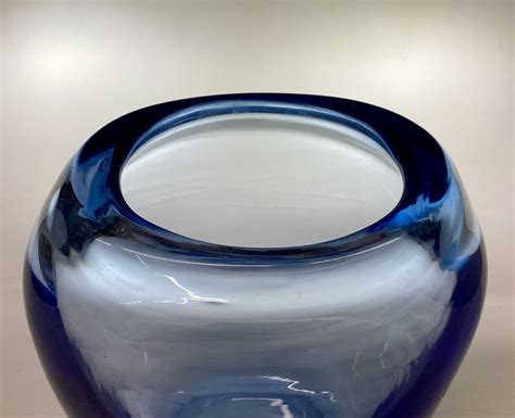 Whitefriars Sapphire Blue Glass Vase No 9124 Circa 1937 Ebay