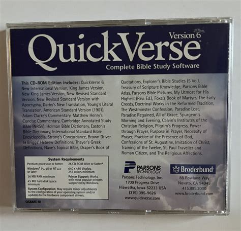 Quickverse Version 6 Complete Bible Study Software Windows Pc