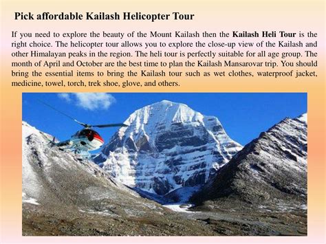 PPT Choose Best Kailash Mansarovar Yatra Route For Your Trip