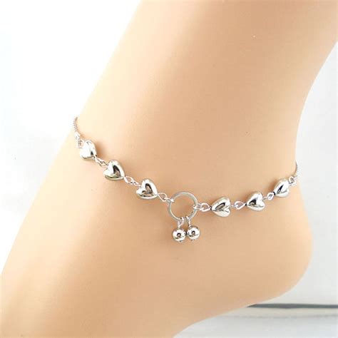 Buy Heart Silver Anklet Vc685 At Lowest Price Hesian42121skw11247