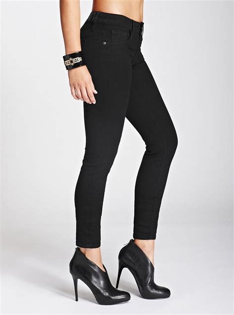 Sophia Mid Rise Curvy Skinny Jeans In Black