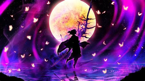 Support us by sharing the content, upvoting wallpapers on the page or sending your own background pictures. Demon Slayer Shinobu Kochou With Background Of Moon Stars ...