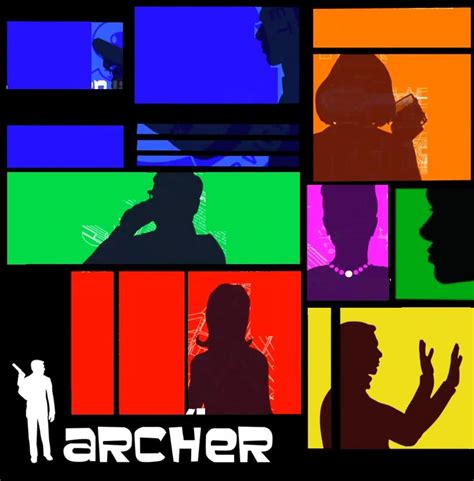 Archer Silhouettes Montage Archer Tv Show Archer Cartoon Sterling