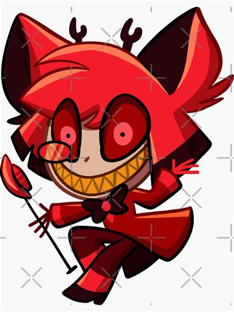 Alastor Hazbin Hotel Sticker By CrayonQueen Redbubble