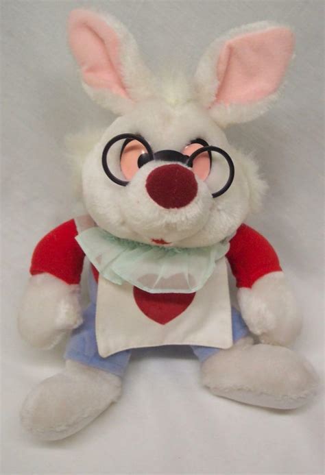 Walt Disney World Alice In Wonderland White Rabbit 10 Plush Stuffed