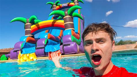 Desrochers backyard pool & spas is a pool builder, pool service provider & a hot tub dealer for morris, wilmington, shorewood & surrounding areas. WORLDS BIGGEST BACKYARD WATERSLIDE!! - YouTube