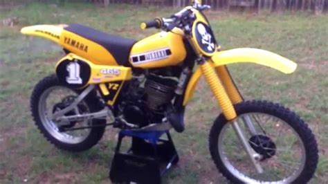 1980 Yamaha Yz465 First Start Vintage Mx Dirt Bike Youtube