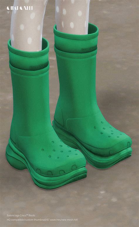 【charonlee】balenciaga Crocs™ Boots The Sims 4 Catalog